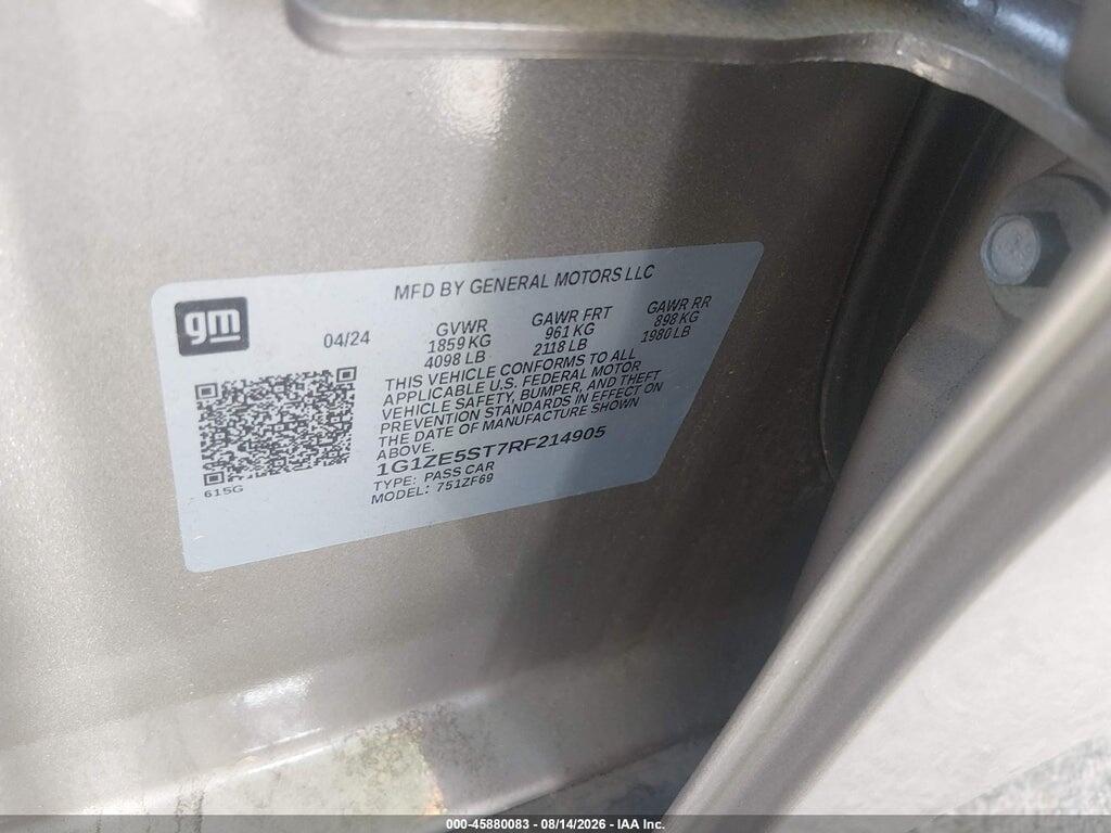 1G1ZE5ST7RF214905 2024 CHEVROLET MALIBU photo no. 9