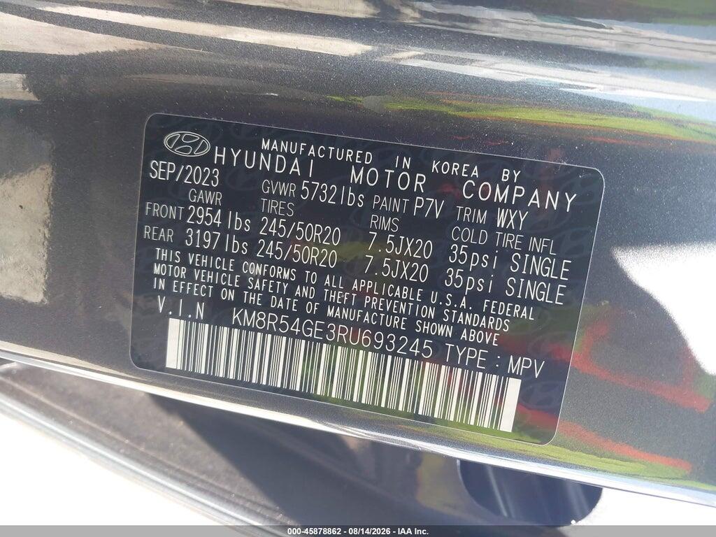KM8R54GE3RU693245 2024 HYUNDAI PALISADE photo no. 9