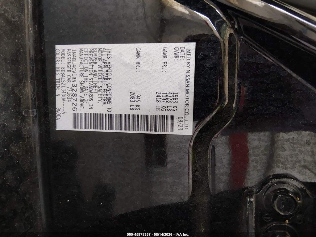 1N4BL4CV1RN328726 2024 NISSAN ALTIMA photo no. 9