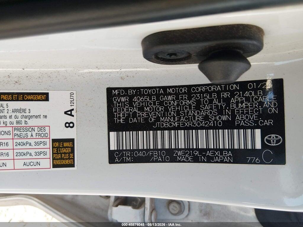 JTDBCMFEXR3042410 2024 TOYOTA COROLLA photo no. 4