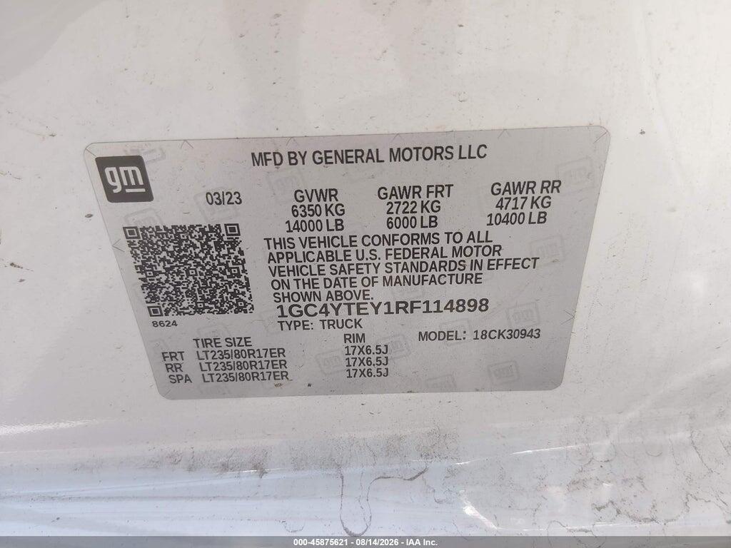 1GC4YTEY1RF114898 2024 CHEVROLET SILVERADO 3500HD photo no. 9