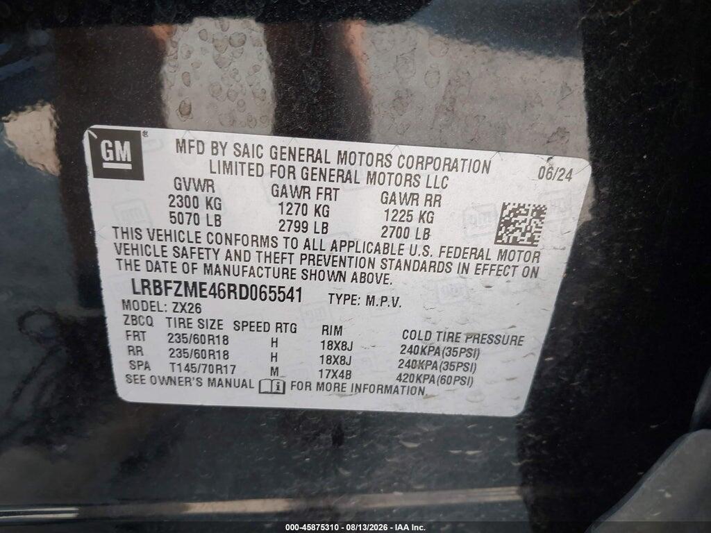 LRBFZME46RD065541 2024 BUICK ENVISION photo no. 9
