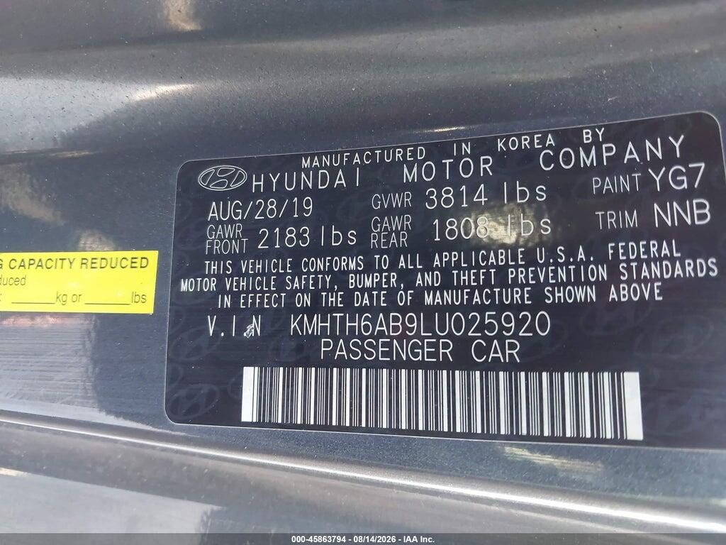 KMHTH6AB9LU025920 2020 HYUNDAI VELOSTER photo no. 9
