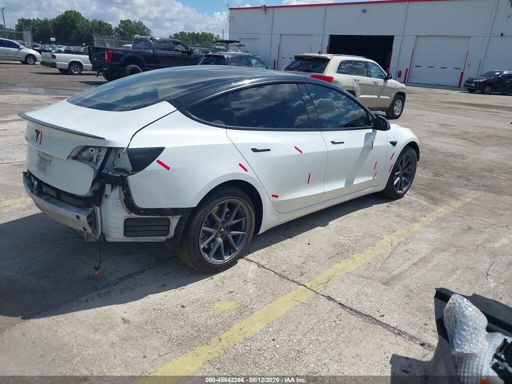 5YJ3E1EA0NF102414 2022 TESLA MODEL 3 photo no. 4