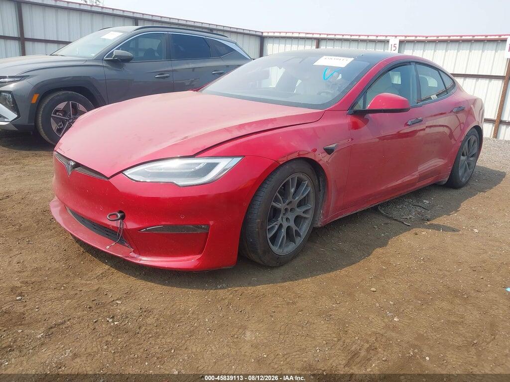 5YJSA1E57NF467795 2022 TESLA MODEL S photo no. 2