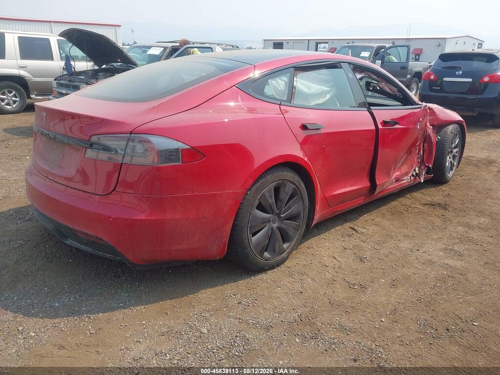5YJSA1E57NF467795 2022 TESLA MODEL S photo no. 4