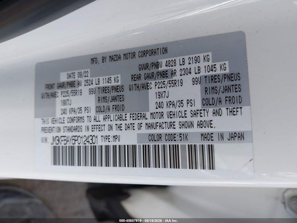 JM3KFBAY6P0124301 2023 MAZDA CX-5 photo no. 9
