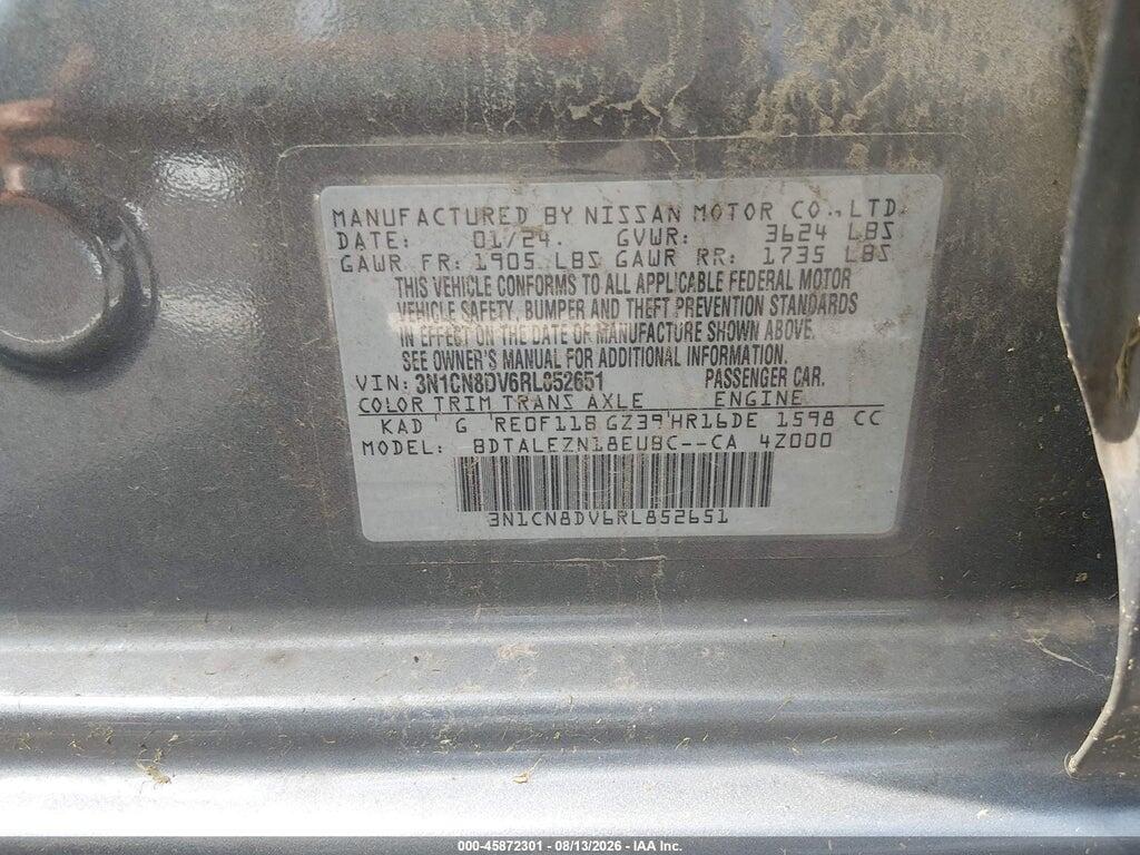 3N1CN8DV6RL852651 2024 NISSAN VERSA photo no. 9