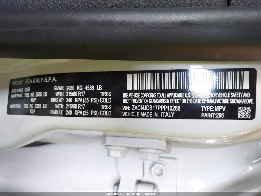 ZACNJDB17PPP10286 2023 JEEP RENEGADE photo no. 9