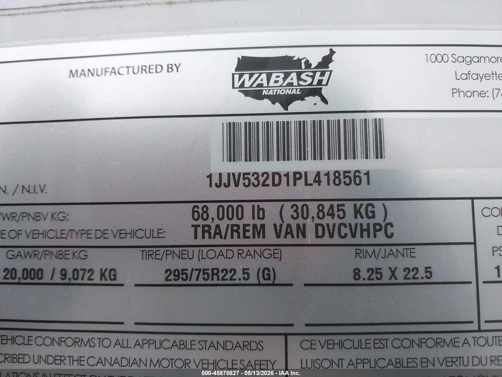 1JJV532D1PL418561 2023 WABASH NATIONAL CORP UNKNOWN photo no. 9