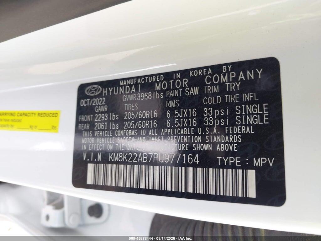 KM8K22AB7PU977164 2023 HYUNDAI KONA photo no. 9
