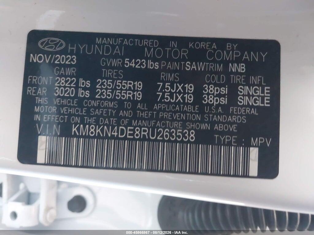 KM8KN4DE8RU263538 2024 HYUNDAI IONIQ 5 photo no. 9
