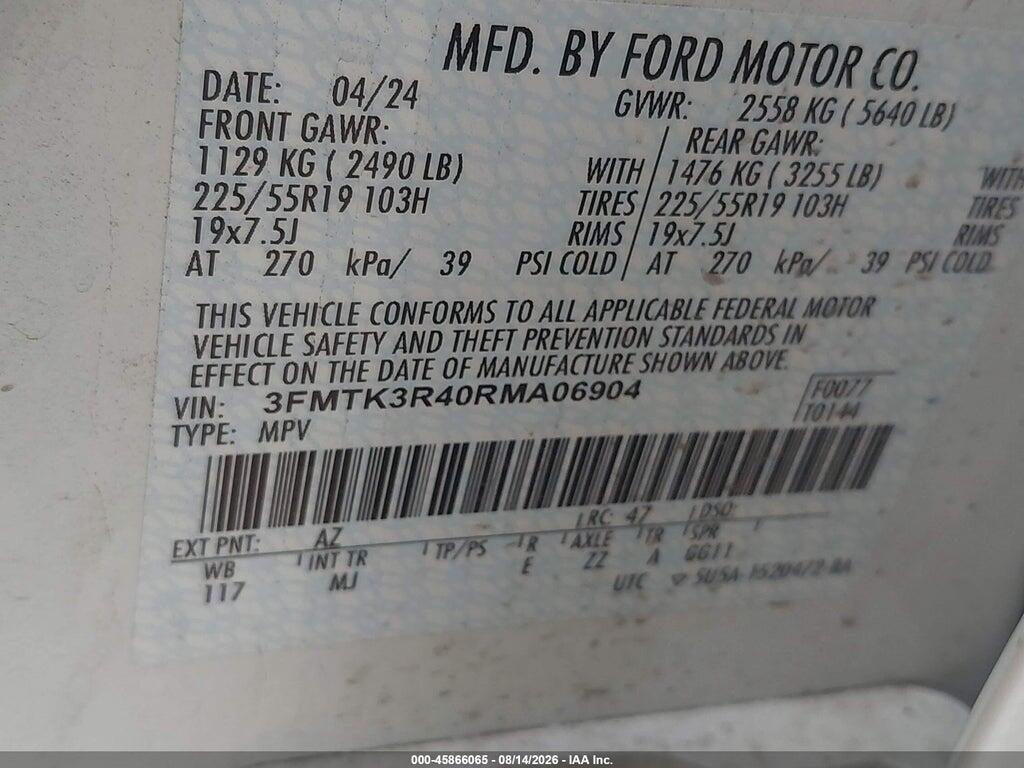 3FMTK3R40RMA06904 2024 FORD MUSTANG MACH-E photo no. 9