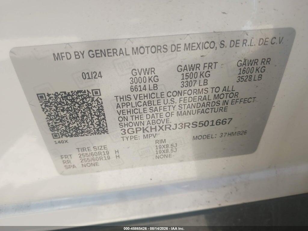 3GPKHXRJ3RS501667 2024 HONDA PROLOGUE photo no. 9