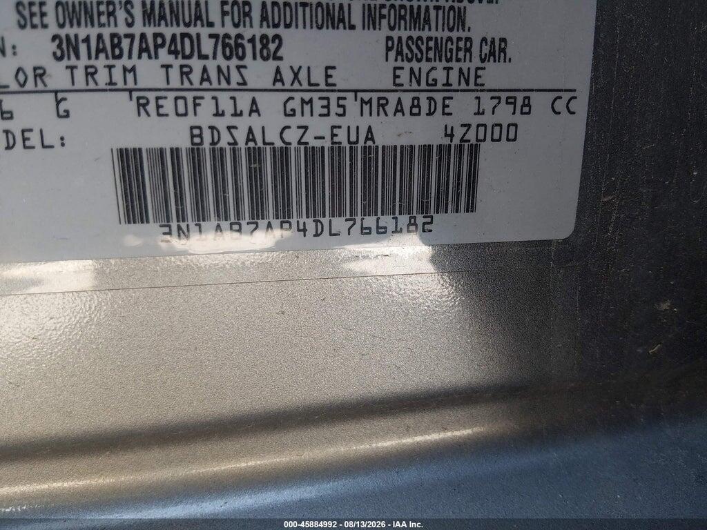 3N1AB7AP4DL766182 2013 NISSAN SENTRA photo no. 9