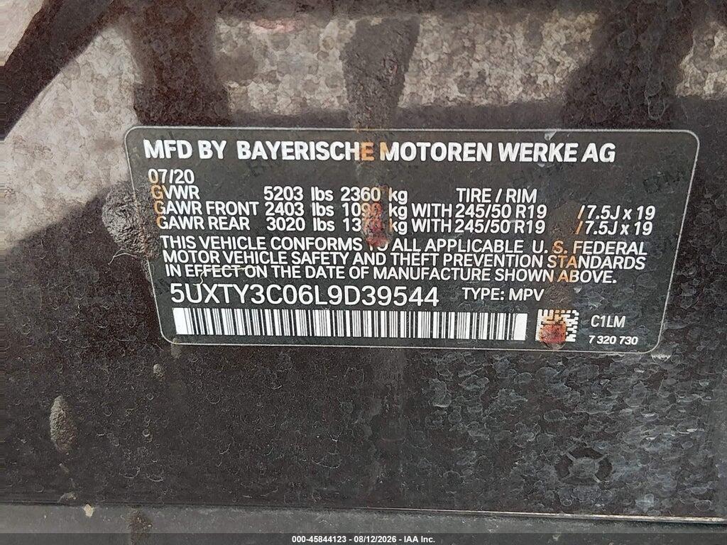 5UXTY3C06L9D39544 2020 BMW X3 photo no. 9
