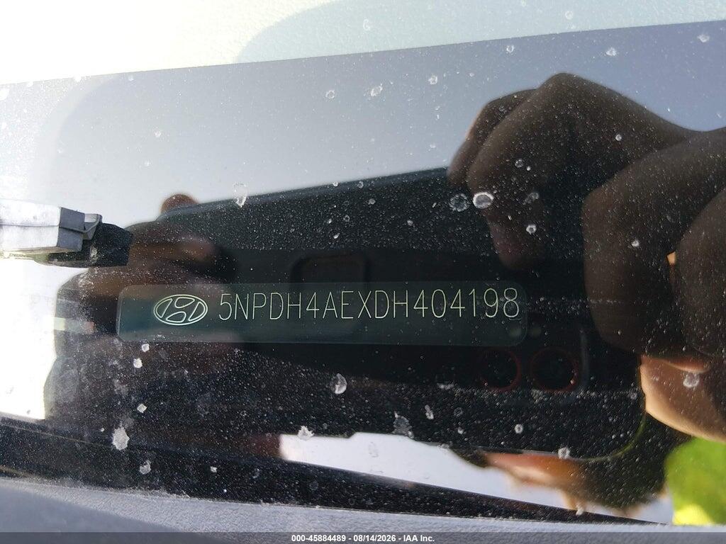 5NPDH4AEXDH404198 2013 HYUNDAI ELANTRA photo no. 9