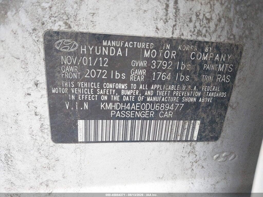 KMHDH4AE0DU689477 2013 HYUNDAI ELANTRA photo no. 9