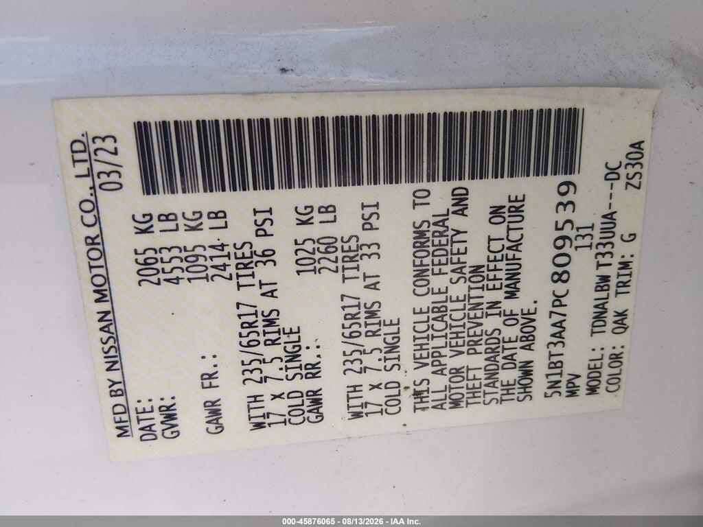5N1BT3AA7PC809539 2023 NISSAN ROGUE photo no. 9