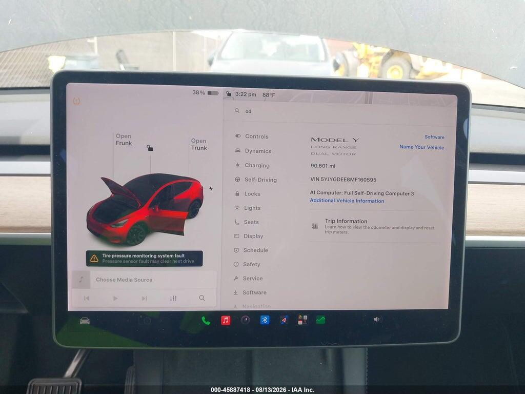 5YJYGDEE8MF160595 2021 TESLA MODEL Y photo no. 7