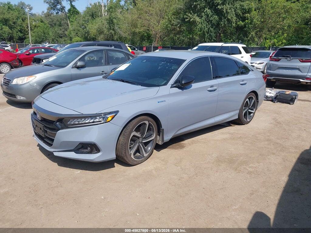 1HGCV3F28NA016247 2022 HONDA ACCORD HYBRID photo no. 2