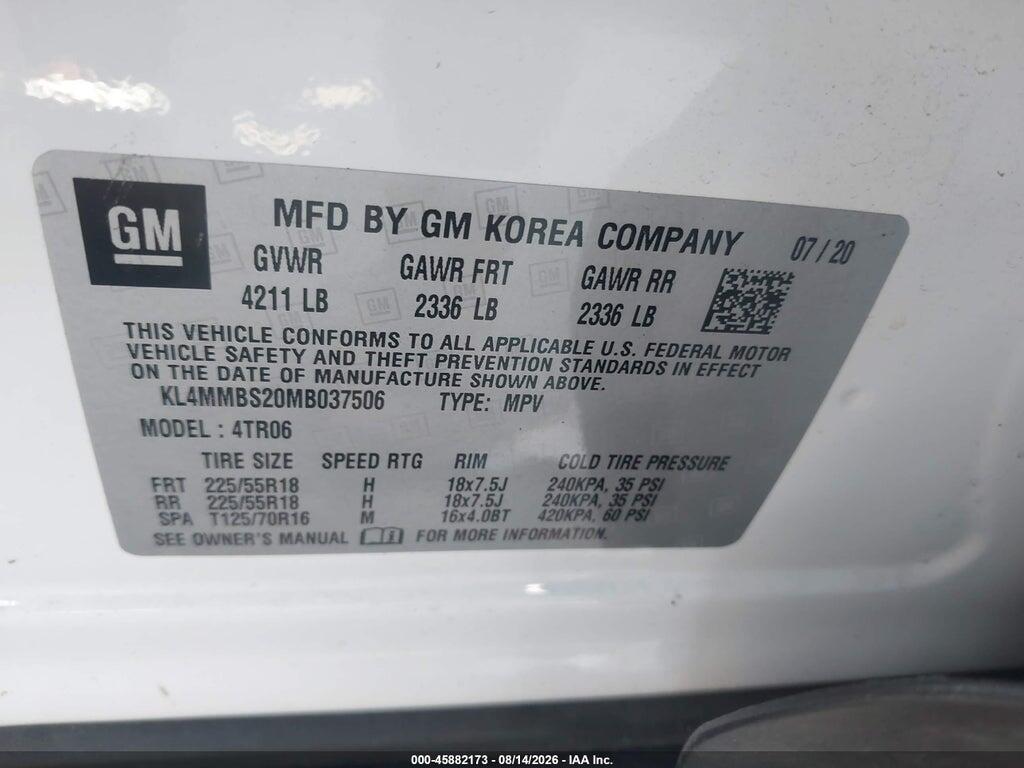 KL4MMBS20MB037506 2021 BUICK ENCORE GX photo no. 9