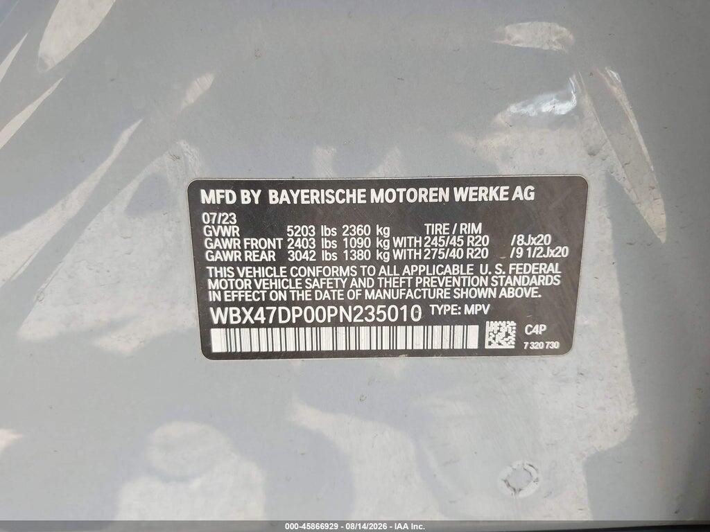 WBX47DP00PN235010 2023 BMW X3 photo no. 9