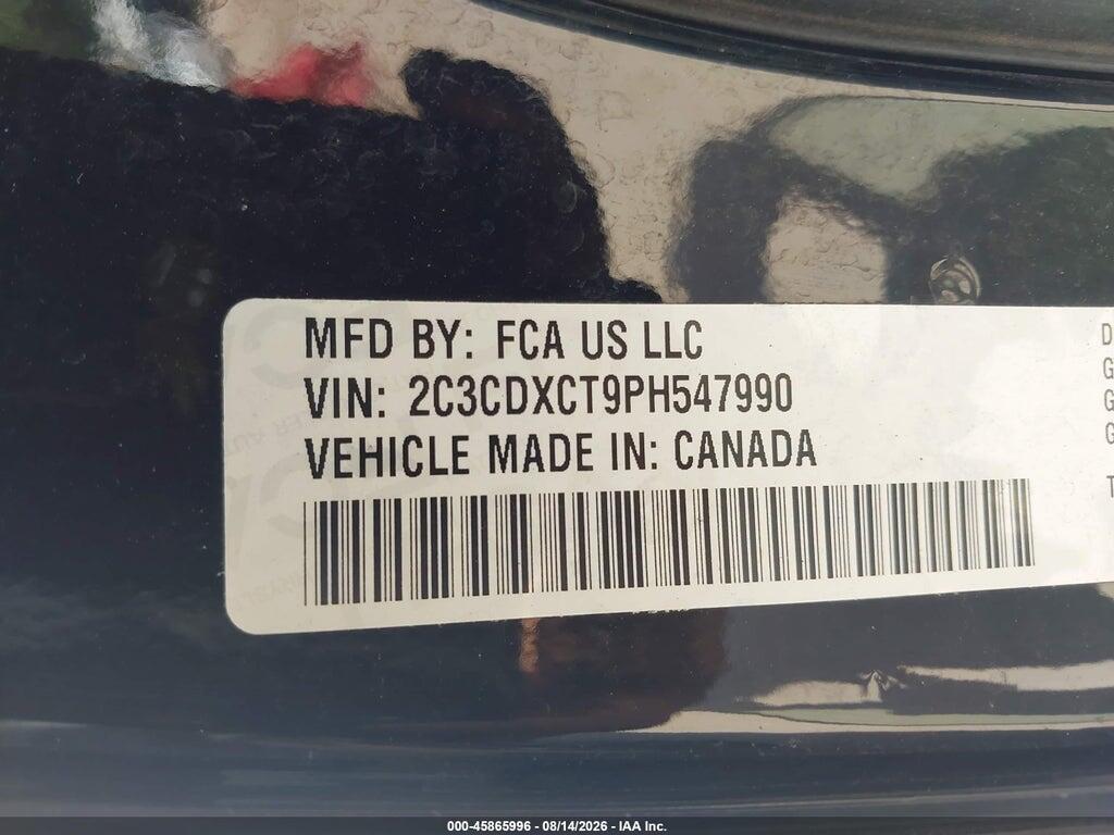 2C3CDXCT9PH547990 2023 DODGE CHARGER photo no. 9