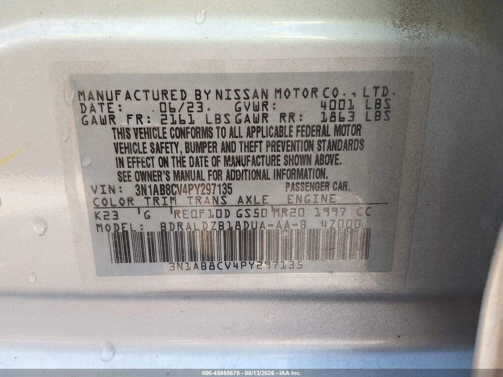 3N1AB8CV4PY297135 2023 NISSAN SENTRA photo no. 9