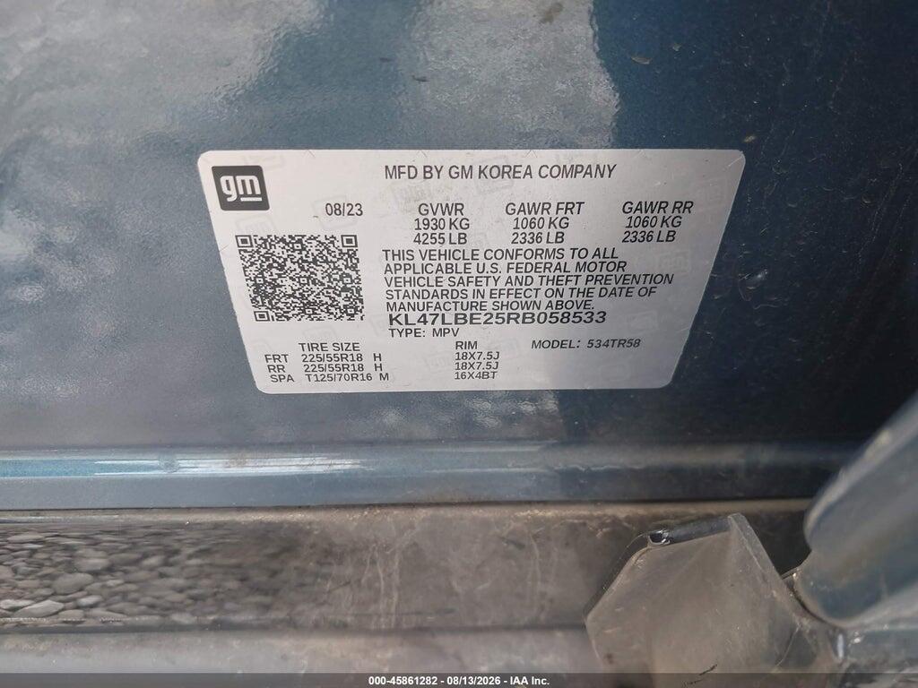 KL47LBE25RB058533 2024 BUICK ENVISTA photo no. 9