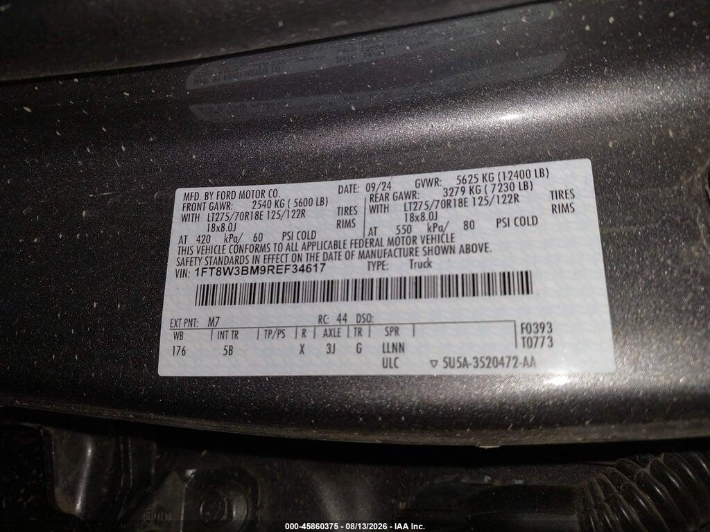 1FT8W3BM9REF34617 2024 FORD F-350 photo no. 9