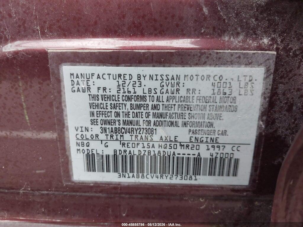 3N1AB8CV4RY273081 2024 NISSAN SENTRA photo no. 9
