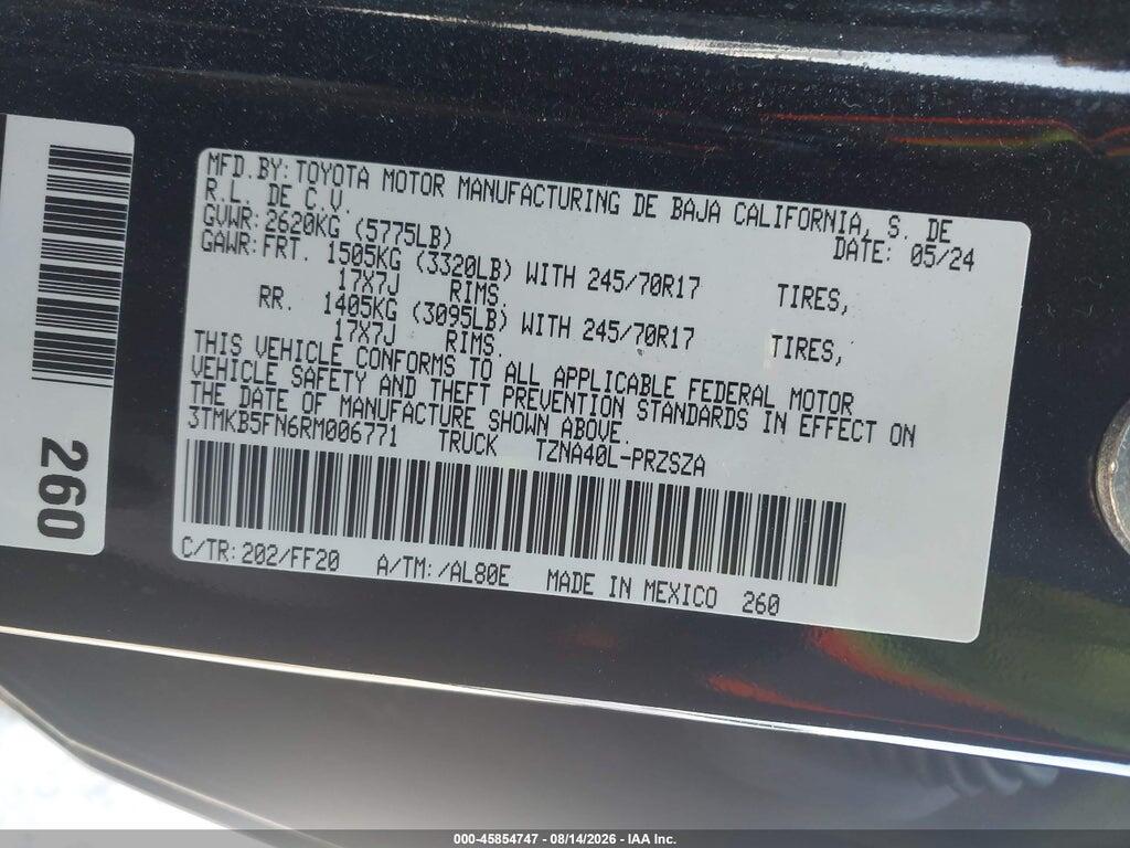 3TMKB5FN6RM006771 2024 TOYOTA TACOMA photo no. 9