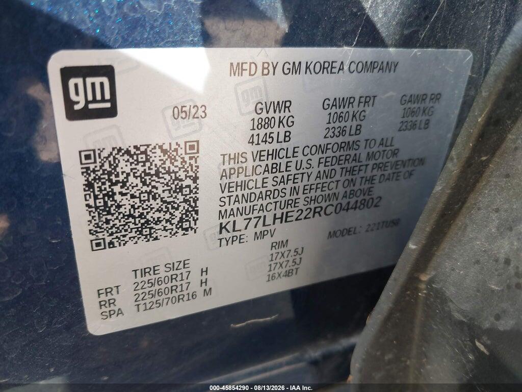 KL77LHE22RC044802 2024 CHEVROLET TRAX photo no. 9