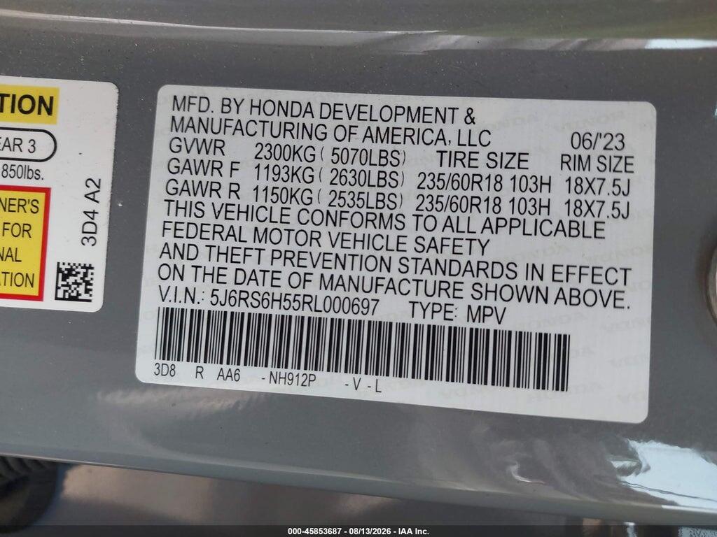 5J6RS6H55RL000697 2024 HONDA CR-V HYBRID photo no. 9