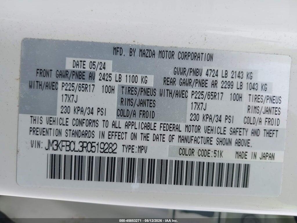 JM3KFBCL3R0519282 2024 MAZDA CX-5 photo no. 9