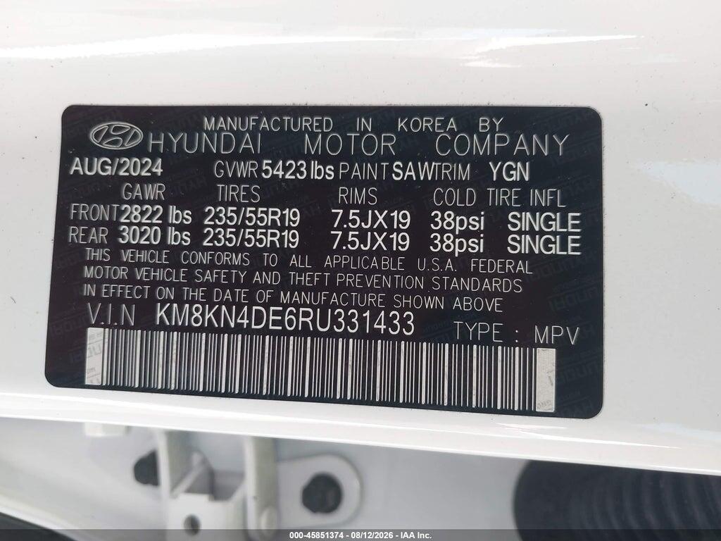 KM8KN4DE6RU331433 2024 HYUNDAI IONIQ 5 photo no. 9