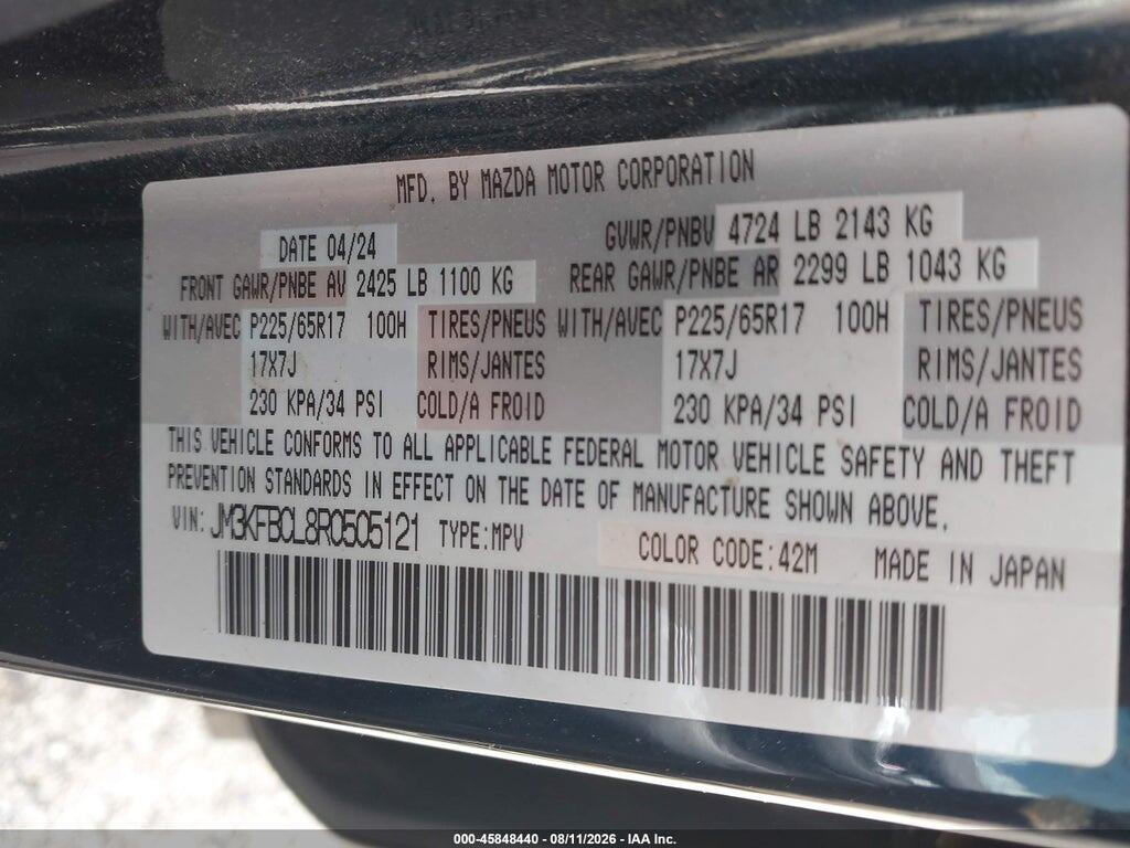 JM3KFBCL8R0505121 2024 MAZDA CX-5 photo no. 9