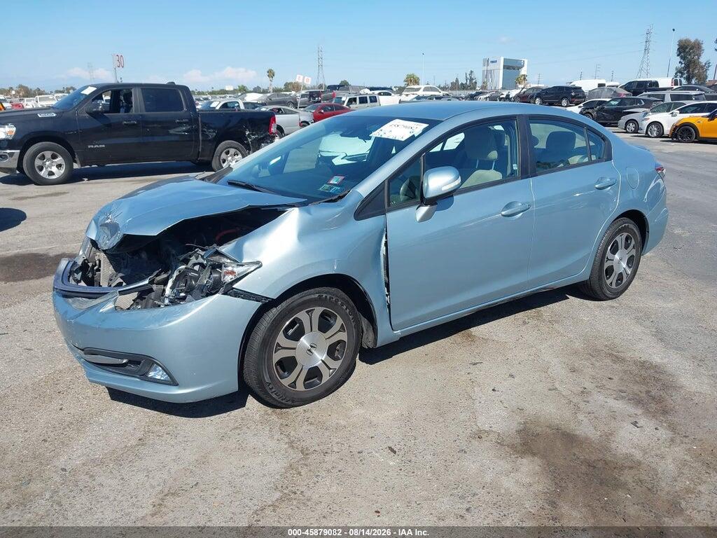 19XFB4F28DE200402 2013 HONDA CIVIC HYBRID photo no. 2