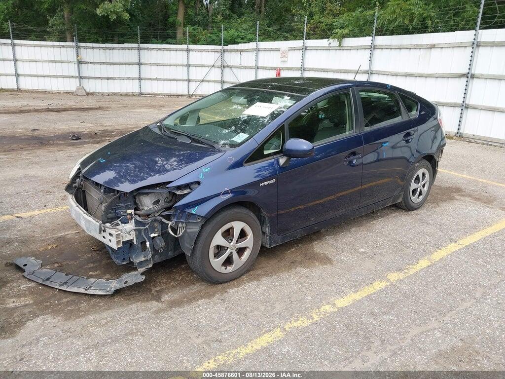 JTDKN3DU9D1640961 2013 TOYOTA PRIUS photo no. 2