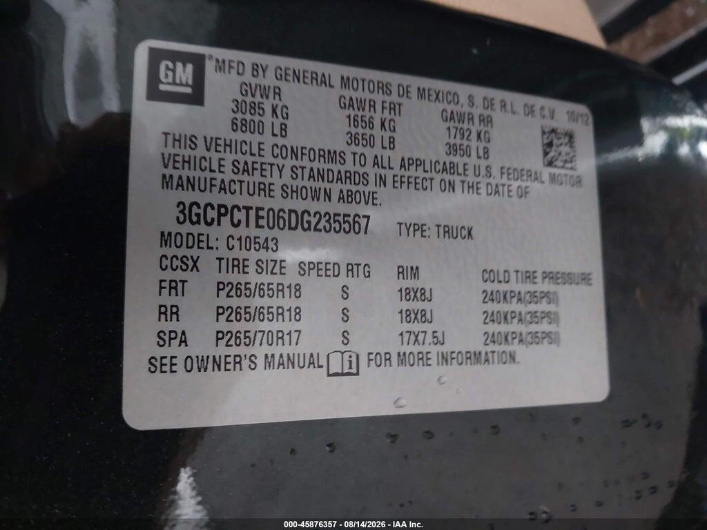 3GCPCTE06DG235567 2013 CHEVROLET SILVERADO 1500 photo no. 9