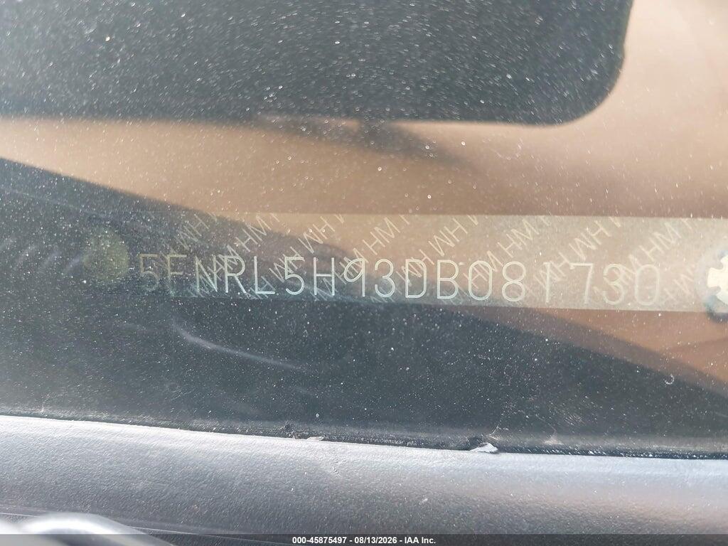 5FNRL5H93DB081730 2013 HONDA ODYSSEY photo no. 9