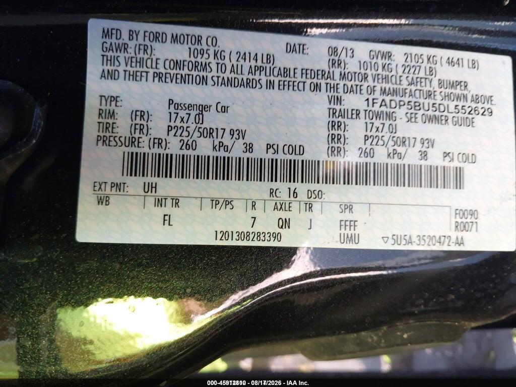 1FADP5BU5DL552629 2013 FORD C-MAX HYBRID photo no. 9