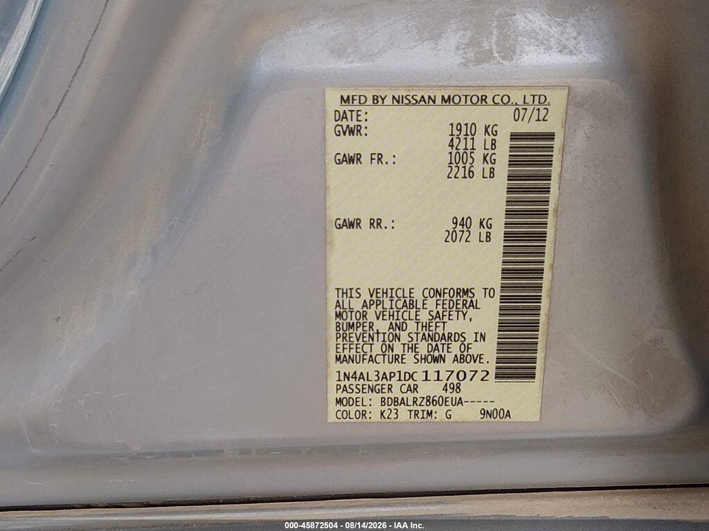 1N4AL3AP1DC117072 2013 NISSAN ALTIMA photo no. 9
