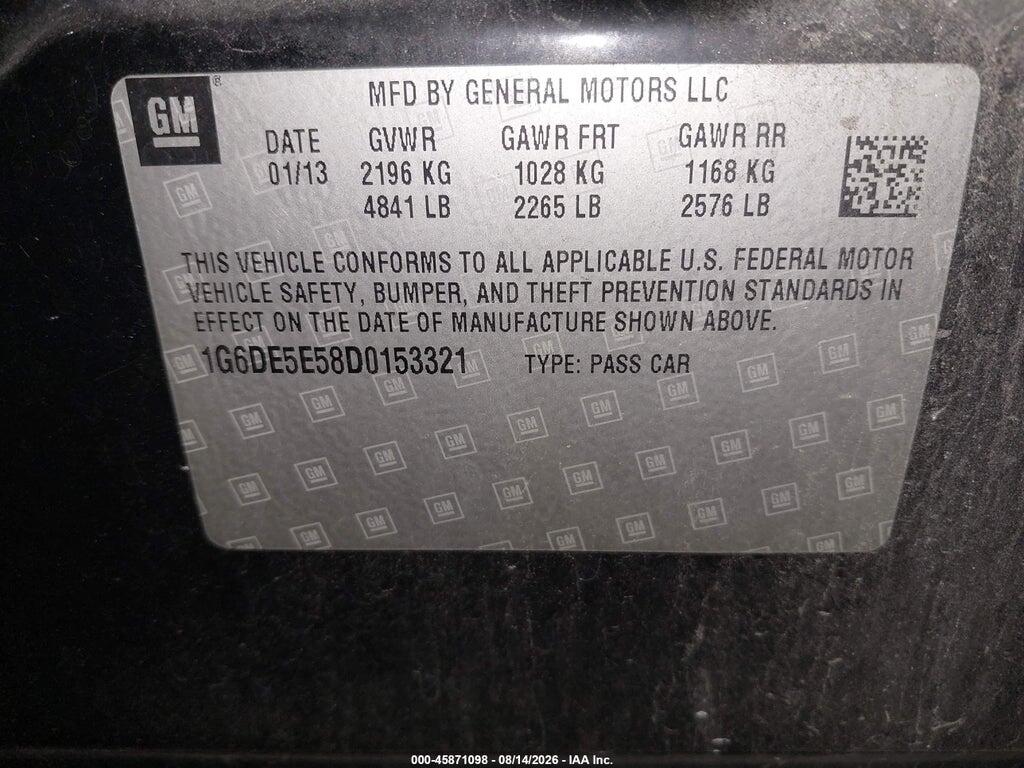1G6DE5E58D0153321 2013 CADILLAC CTS photo no. 9