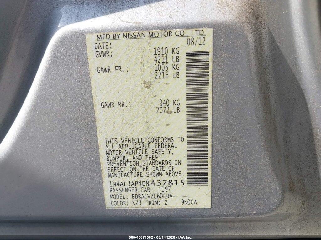 1N4AL3AP4DN437815 2013 NISSAN ALTIMA photo no. 9