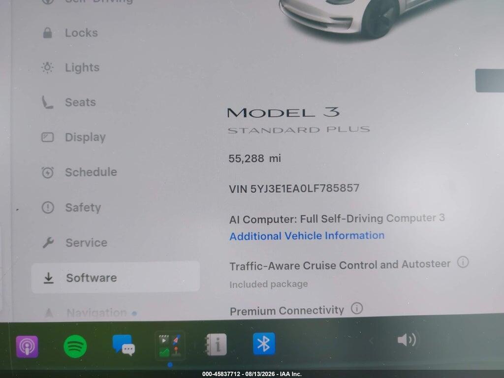 5YJ3E1EA0LF785857 2020 TESLA MODEL 3 photo no. 7