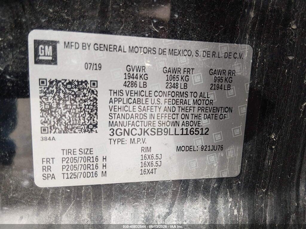 3GNCJKSB9LL116512 2020 CHEVROLET TRAX photo no. 8