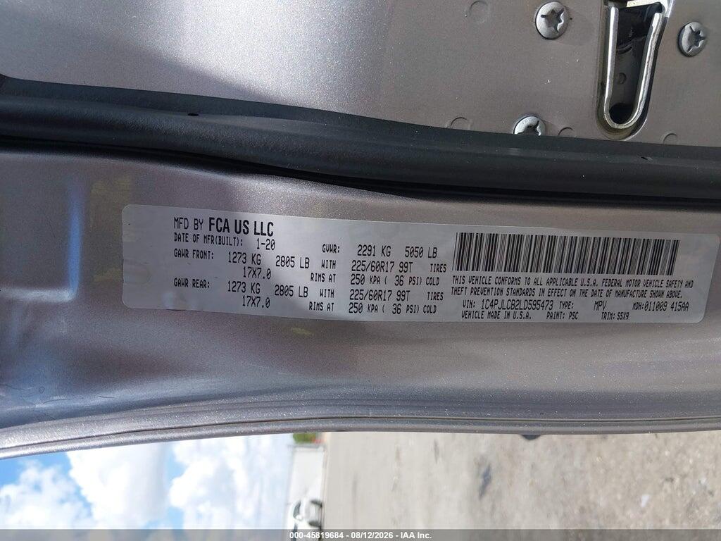 1C4PJLCB2LD595473 2020 JEEP CHEROKEE photo no. 9