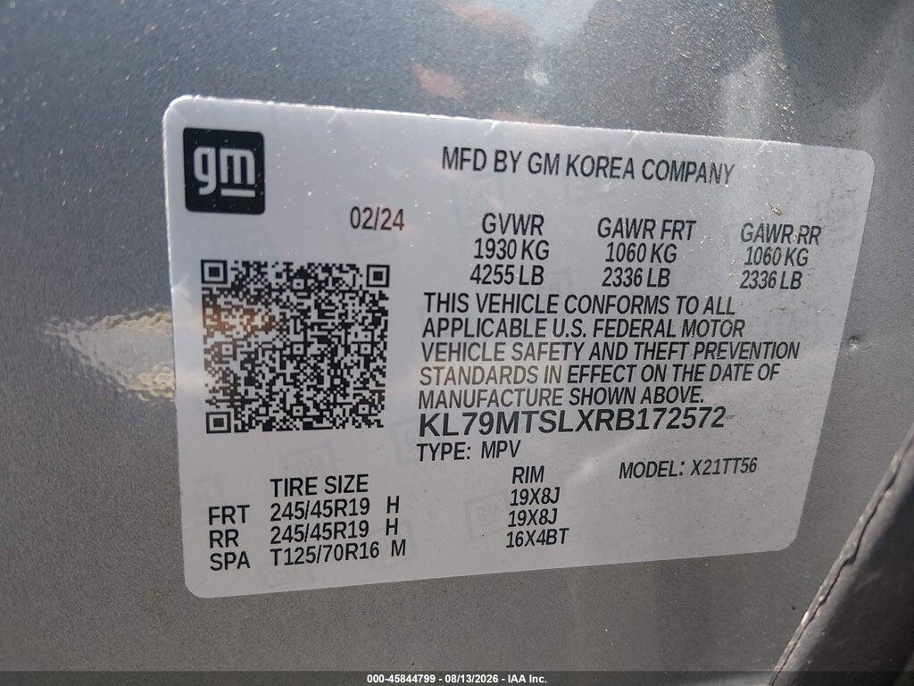 KL79MTSLXRB172572 2024 CHEVROLET TRAILBLAZER photo no. 9